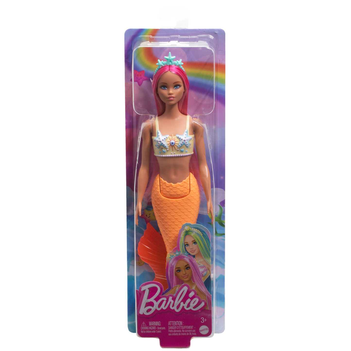Barbie-Poup¨¦es Sir¨¨nes Avec Cheveux et Nageoire Color¨¦s et Serre-T¨ºte