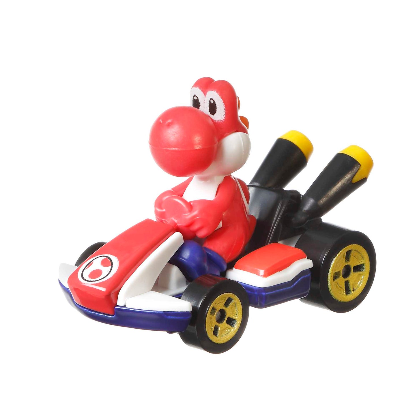 Hot Wheels Mario Kart Ve¨ªculo de Brinquedo Kart Padr?o Yoshi Vermelho